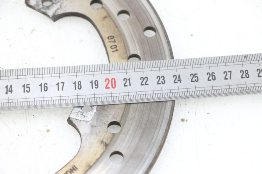 photo de BREMSSCHEIBE HINTEN PIAGGIO MP3 HPE 300 (2019 - 2026) - Zoom auf Gebrauchszustand