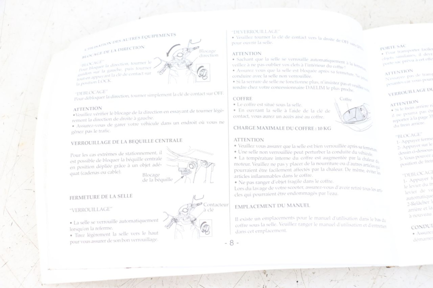 photo de BENUTZERHANDBUCH DAELIM A-FOUR 2T 50 (2005 - 2012)