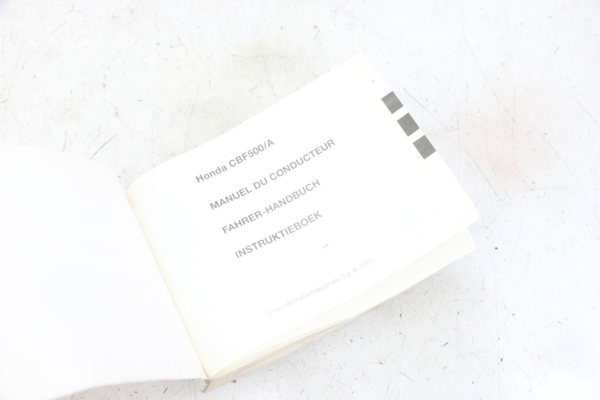 photo de BENUTZERHANDBUCH HONDA CBF 500 (2004 - 2007)