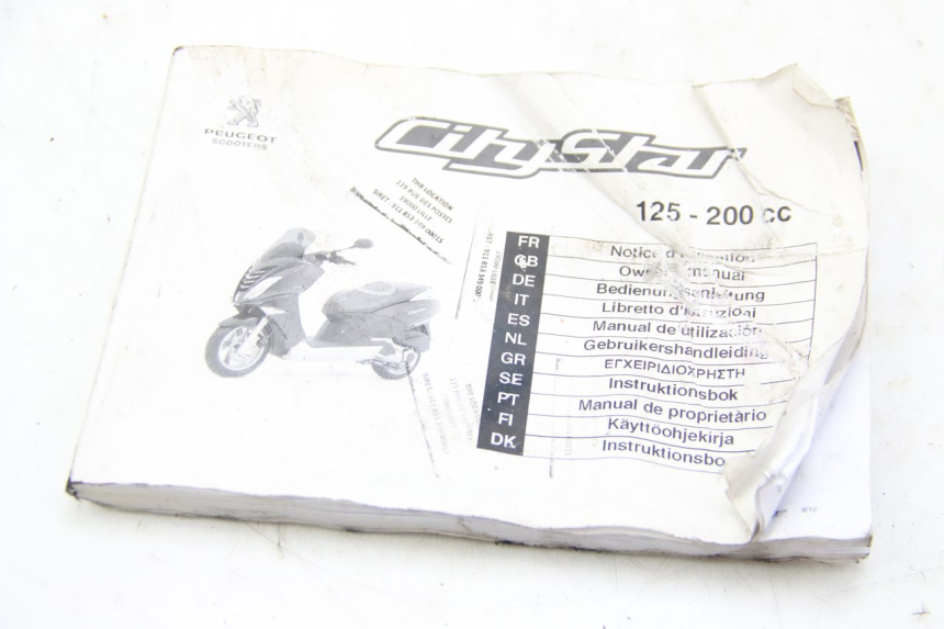 photo de BENUTZERHANDBUCH PEUGEOT CITYSTAR 125 (2011 - 2017)