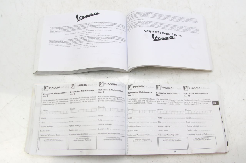 photo de BENUTZERHANDBUCH PIAGGIO VESPA GTS SUPER IE 125 (2009 - 2016)