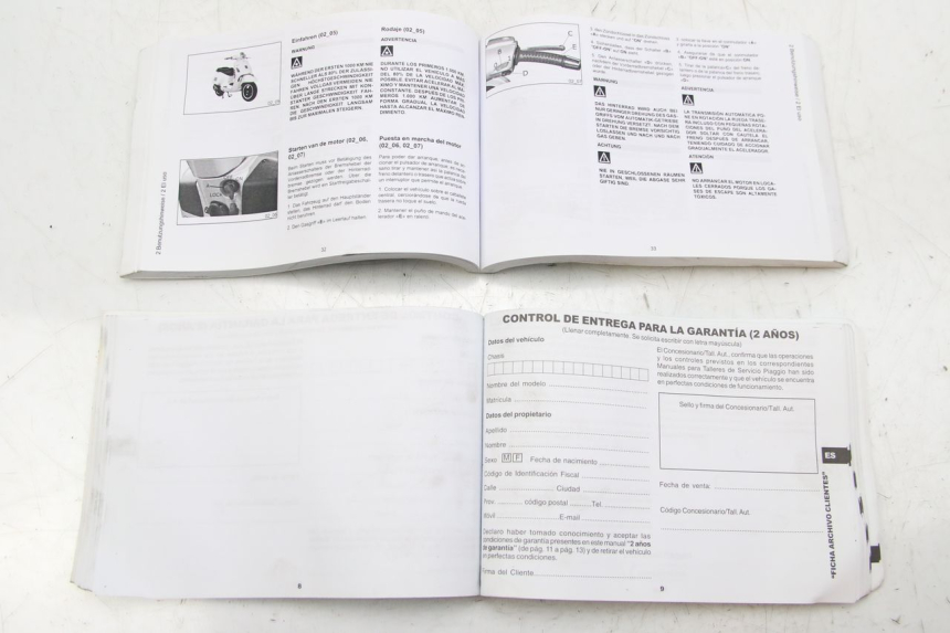 photo de BENUTZERHANDBUCH PIAGGIO VESPA GTS SUPER IE 125 (2009 - 2016)