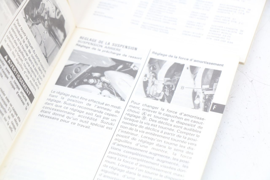 photo de BENUTZERHANDBUCH SUZUKI XF FREEWIND 650 (1997 - 2003)