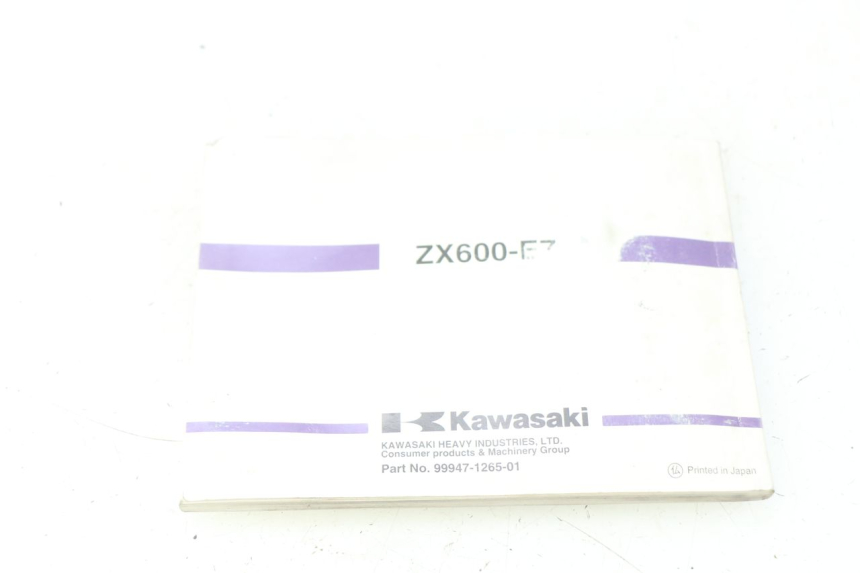 photo de BENUTZERHANDBUCH KAWASAKI ZZR 600 (1995 - 2004)